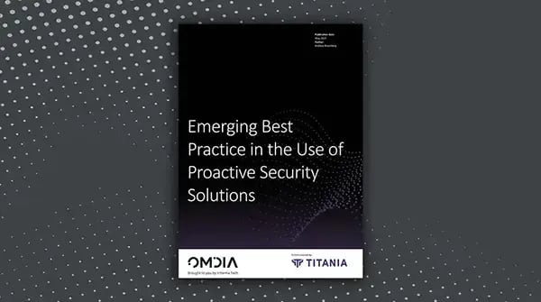 Emerging best practice in the use of proactive security solutions