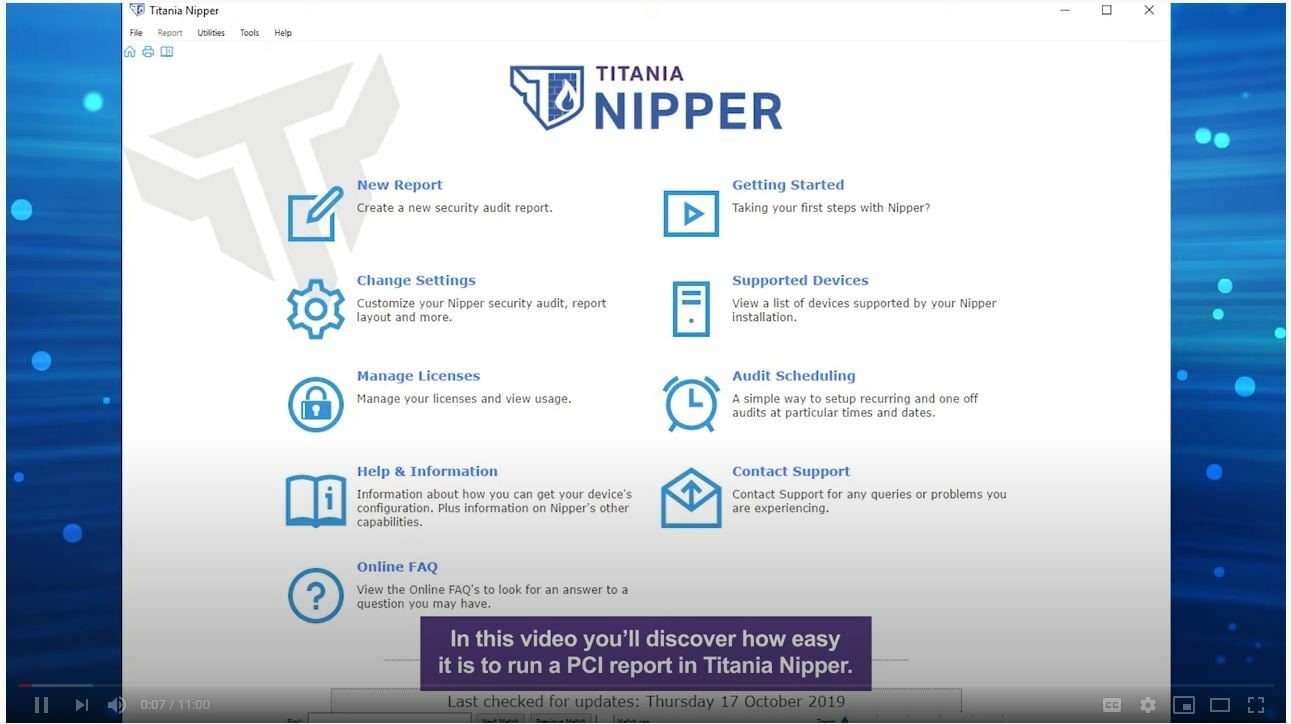 Nipper - PCI DSS compliance audit overview