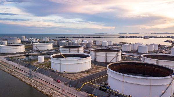 Image of landscape with energy tanks